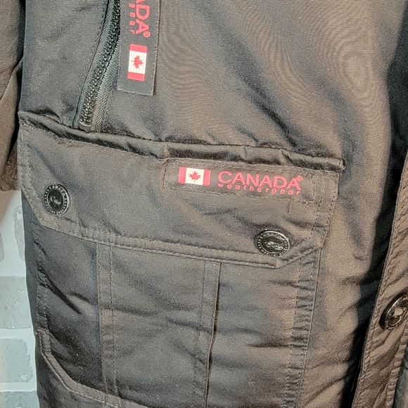 Canada Weather Gear Winter Cold Weather Faux Fur Trim Hooded Parka Coat L - Picture 7 of 15